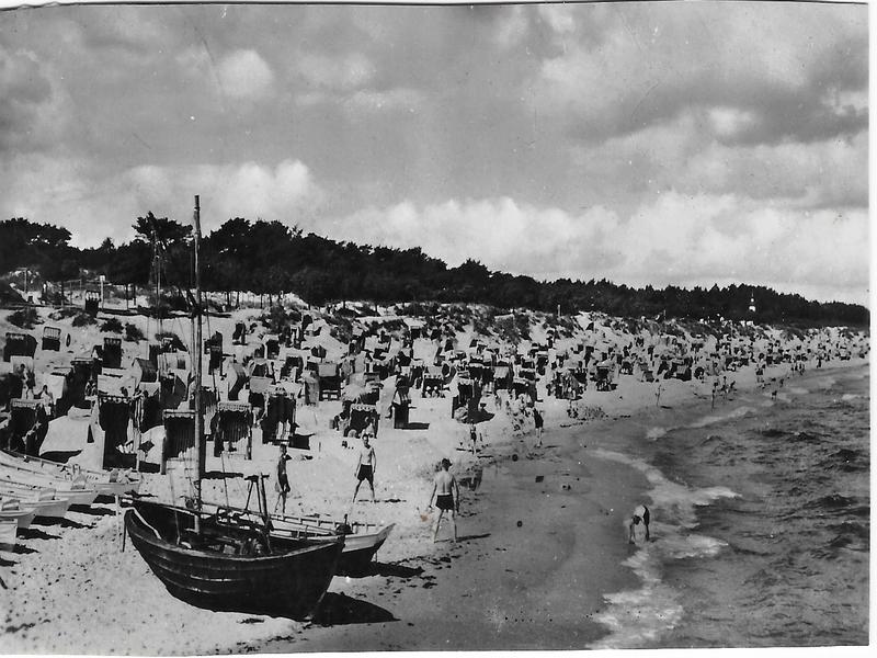 Der Strand in Göhren im Jahr 1950